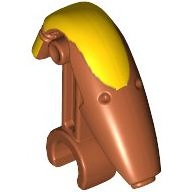 Lego hlava bojového droida, tmavě oranžová (4579115, 6038356)